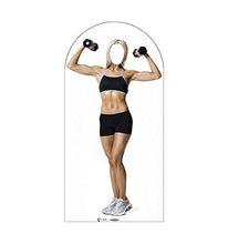Load image into Gallery viewer, Advanced Graphics Muscle Woman Stand - in Life Size Cardboard Cutout Standup - AT TEN Distribution