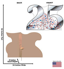 Load image into Gallery viewer, Advanced Graphics Number 25 Life Size Cardboard Cutout Standup - 25th Anniversary - 25th Birthday - AT TEN Distribution