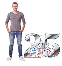 Load image into Gallery viewer, Advanced Graphics Number 25 Life Size Cardboard Cutout Standup - 25th Anniversary - 25th Birthday - AT TEN Distribution