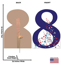 Load image into Gallery viewer, Advanced Graphics Number 8 Life Size Cardboard Cutout Standup - AT TEN Distribution