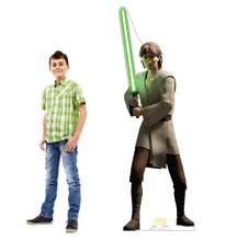 Load image into Gallery viewer, Advanced Graphics Qui - Gon Jinn Life Size Cardboard Cutout Standup - Star Wars: Tales of The Jedi (TV Series) - AT TEN Distribution