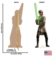 Load image into Gallery viewer, Advanced Graphics Qui - Gon Jinn Life Size Cardboard Cutout Standup - Star Wars: Tales of The Jedi (TV Series) - AT TEN Distribution