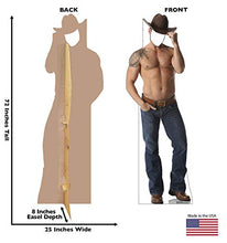 Load image into Gallery viewer, Advanced Graphics Shirtless Cowboy Stand - in Life Size Cardboard Cutout Standup - AT TEN Distribution