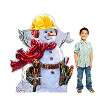 Load image into Gallery viewer, Advanced Graphics Snowman Construction Worker Life Size Cardboard Cutout Standup - Dona Gelsinger Art - AT TEN Distribution