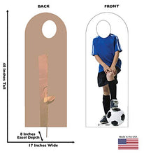 Load image into Gallery viewer, Advanced Graphics Soccer Boy Stand - in Life Size Cardboard Cutout Standup - AT TEN Distribution