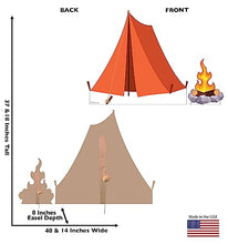 Load image into Gallery viewer, Advanced Graphics Tent and Campfire Life Size Cardboard Cutout Standup - AT TEN Distribution