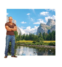 Load image into Gallery viewer, Advanced Graphics Yosemite Valley Backdrop Life Size Cardboard Cutout Standup - AT TEN Distribution