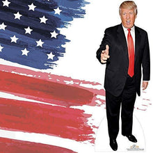 Load image into Gallery viewer, Donald Trump Cardboard Cutout Standup - 6 Feet Life Size Trump Stand up Cardboard - Great Party Decoration Solid Cardboard Print 75x29 inches - AT TEN Distribution