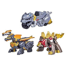Load image into Gallery viewer, Transformers Dinobot Adventures Dinobot Squad Grimlock, Dinobot Snarl, and Predaking 3 - Pack Converting Figures, 4.5 - Inch Toys, Ages 3 and Up - AT TEN Distribution