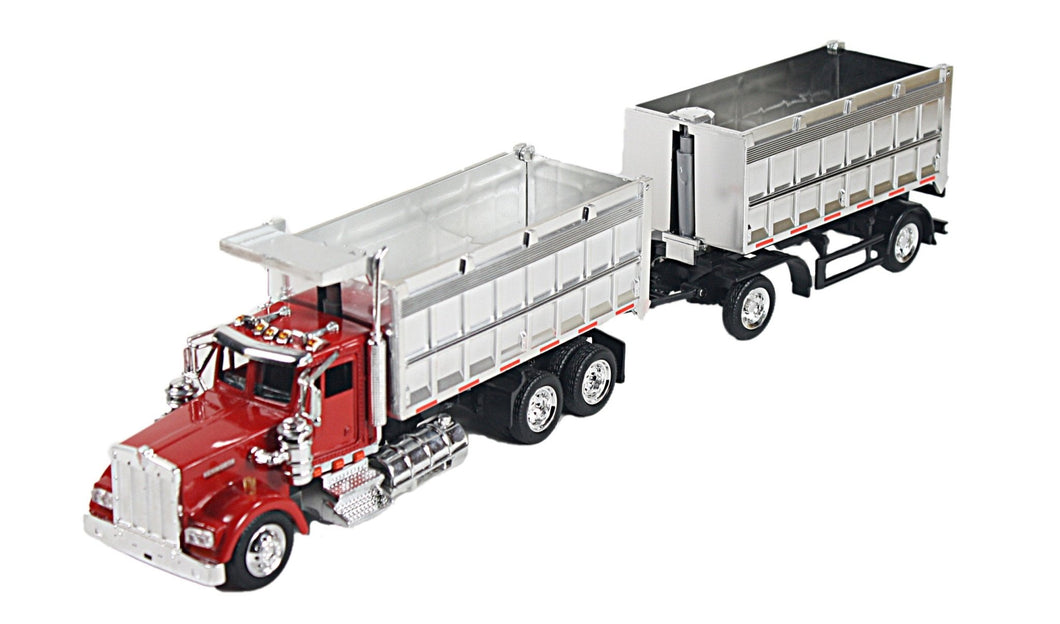 1/43 D/C Kenworth W900 Double Dump Truck, Color May Vary - AT TEN Distribution