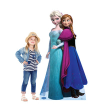 Load image into Gallery viewer, Life-size Elsa and Anna Disney&#39;s Frozen Cardboard Cutout
