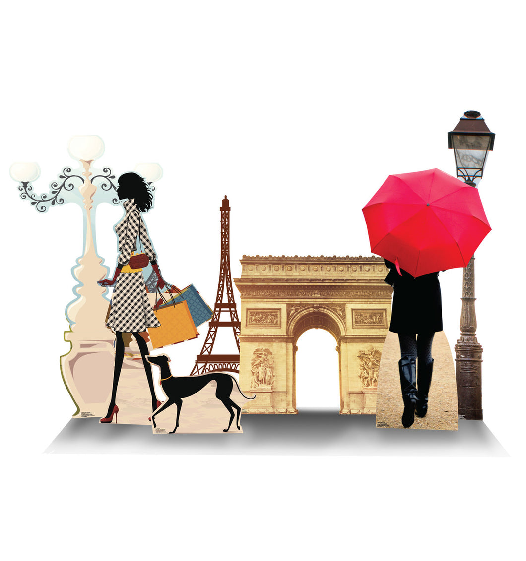 Life-size Paris Themed Party Set Cardboard Cutout
