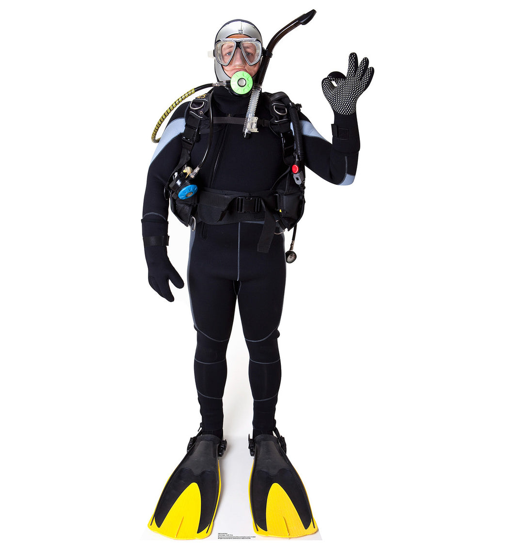 Scuba Diver Cardboard Cutout