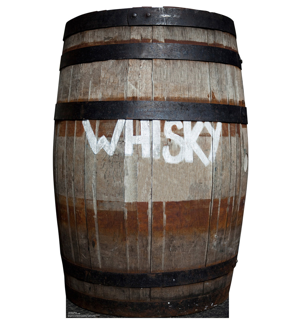Whiskey Barrel - Cardboard Cutout