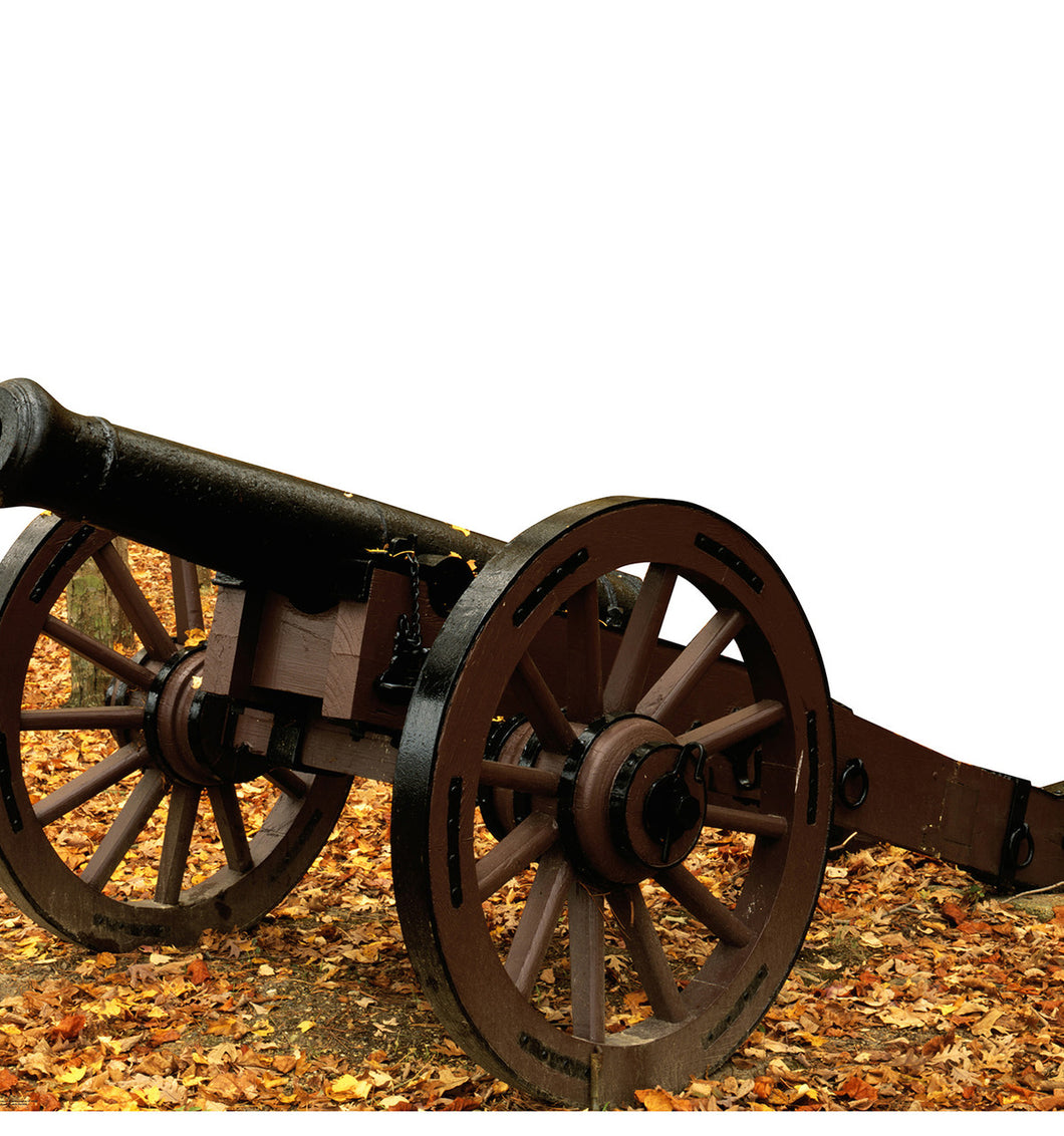 Life-size Civil War Cannon Cardboard Cutout