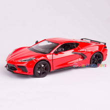Load image into Gallery viewer, 2020 Chevrolet Corvette C8 Stingray Red Timeless Legends 1/24 Diecast Model Car by Motormax 79360 - AT TEN Distribution

