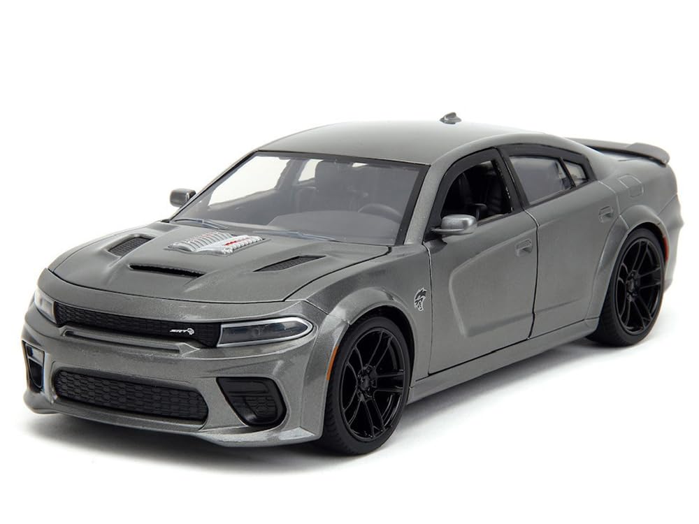 2021 Charger SRT Hellcat Gray Metallic Fast X (2023) Movie 1/24 Diecast Model Car by Jada 34472 - AT TEN Distribution