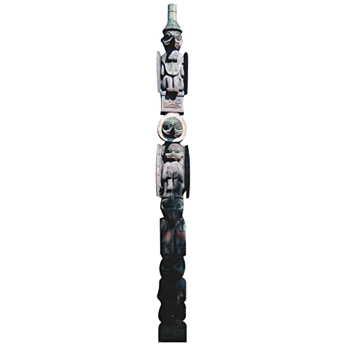 H49909 Raven Totem Pole Cardboard Cutout Standee Standup