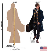 Load image into Gallery viewer, Life-size Newt Scamander Fantastic Beasts Cardboard Cutout
