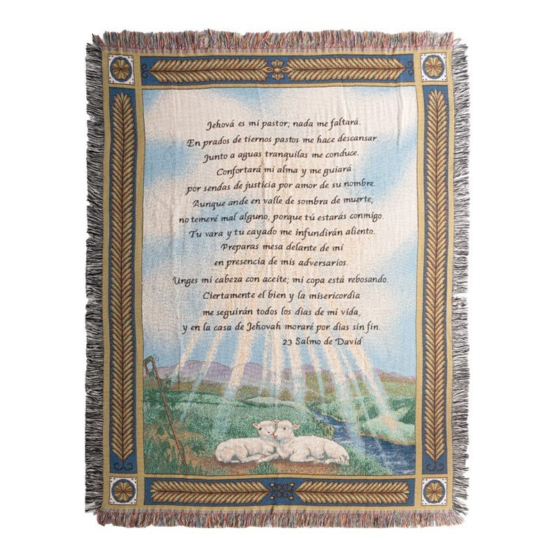 23rd Psalm Tapestry Throw - Spanish 50X60 - AT TEN Distribution