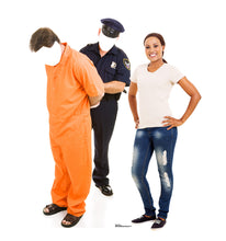 Load image into Gallery viewer, Life-size Inmate and Police Officer Cardboard Cutout
