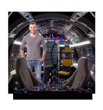 Load image into Gallery viewer, Life-Size Cockpit of Millenium Falcon Backdrop
