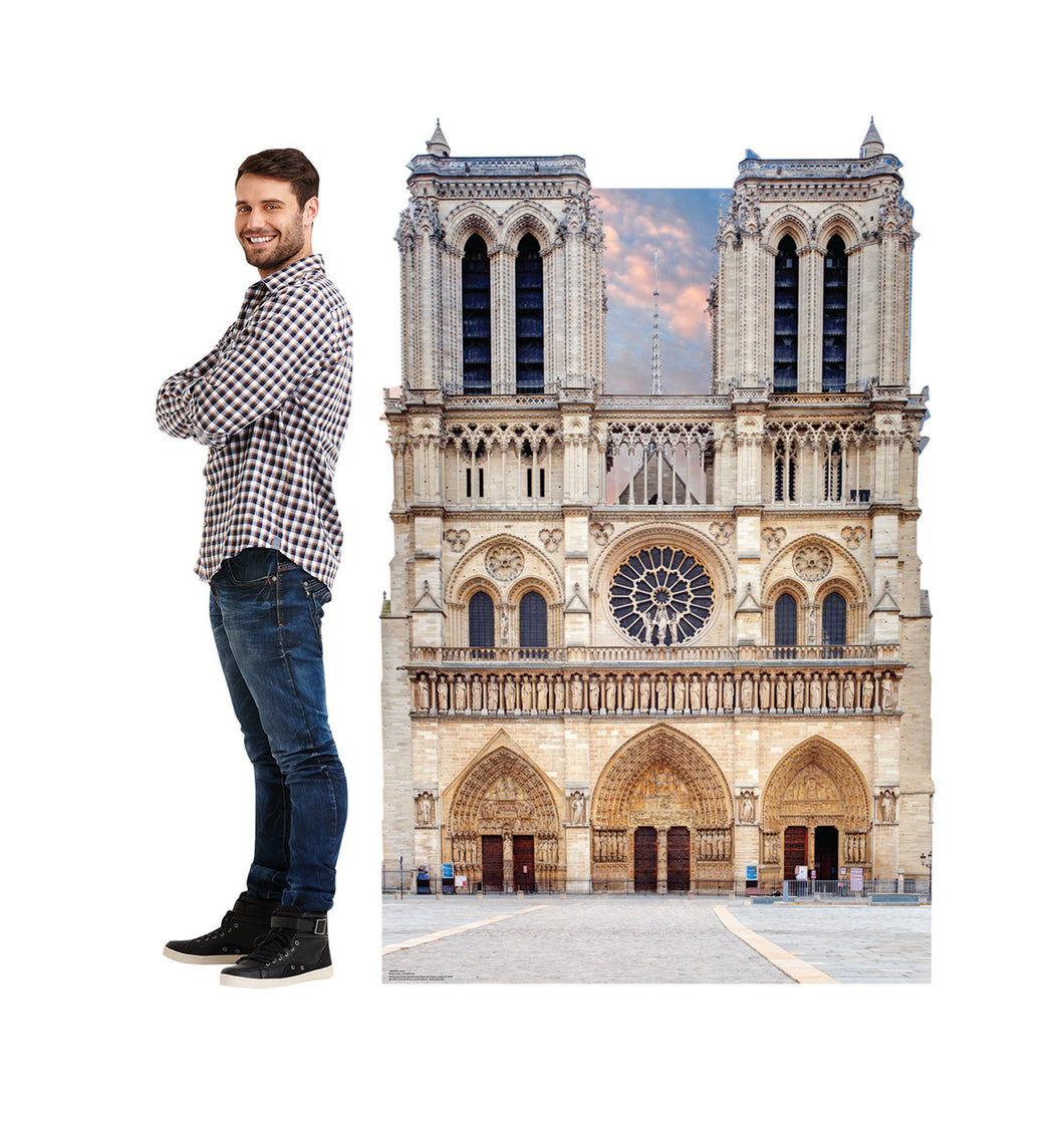 Notre Dame Backdrop Cardboard Cutout  2684