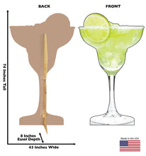 Load image into Gallery viewer, Margarita Glass Cardboard Cutout 2836
