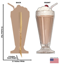 Load image into Gallery viewer, Life-Size Chocolate Milk Shake Cardboard Cutout
