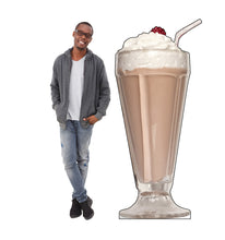 Load image into Gallery viewer, Life-Size Chocolate Milk Shake Cardboard Cutout

