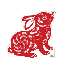 Load image into Gallery viewer, Life-Size Chinese New Year Rabbit Cardboard Cutout
