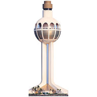 H13512 Jeddah Port Control Tower Lighthouse Saudi Arabia Cardboard Cutout Standee Standup