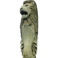 H13479 Merlion Mermaid Lion Fish Singapore City Mascot Asia Statue Cardboard Cutout Back Drop Stand up