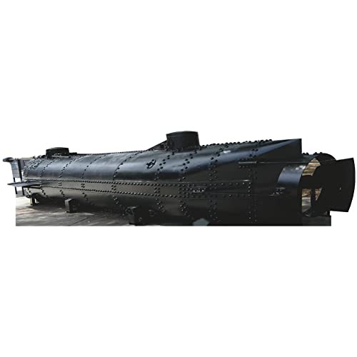 H27027 C.S.S. Hunley Confederate Submarine Ship 1863 Cardboard Cutout Standee Standup