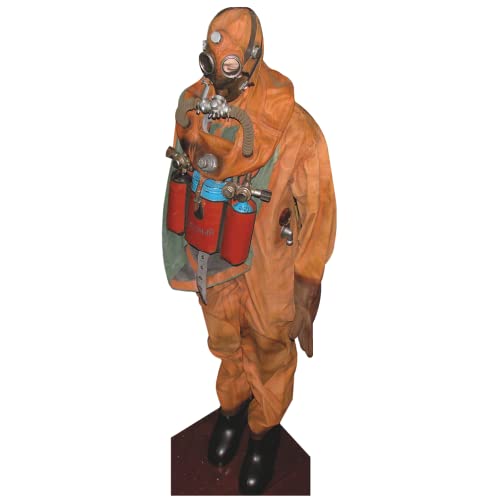 SP12154 Russian Submarine Escape Suit Gas Mask Cardboard Cutout Standee Standup