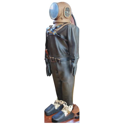 SP12158 1900s Historical Deep Sea Diving Suit Cardboard Cutout Standee Standup