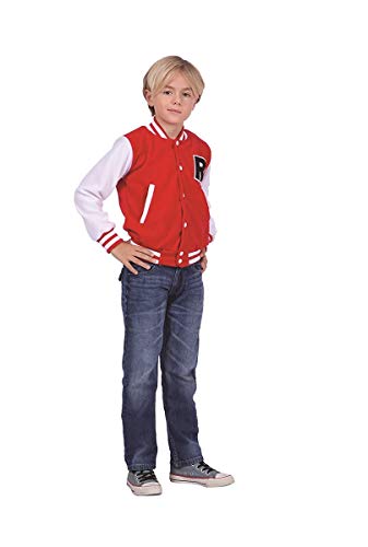 Child Letterman Jacket Red M