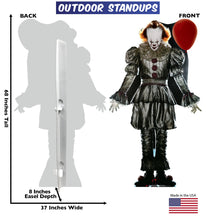 Load image into Gallery viewer, Pennywise with Balloon Life-Size Coroplast Outdoor Cutout

