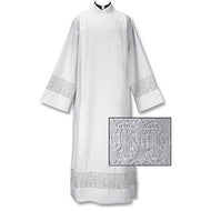 Latin Cross Lace Fnt Wrap Alb