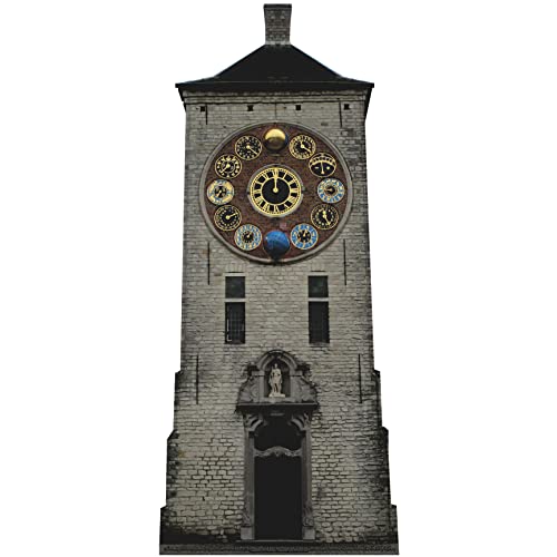 H13528 Zimmer Clock Tower Cardboard Cutout Standee Standup