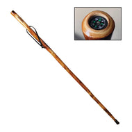 Manual Woodworkers Explore Take A Hike Walking Stick w/ Compass & Pouch