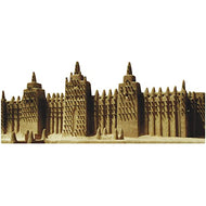 Great Clay Mosque in Djenne Adobe Cardboard Cutout Standee Standup