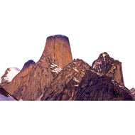 H13159 Mount Asgard from The Turner Glacier Big Wall Climb Cardboard Cutout Back Drop Stand up