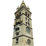 H13530 Messina Bell Tower Astronomical Clock Clocktower Cardboard Cutout Standee Standup