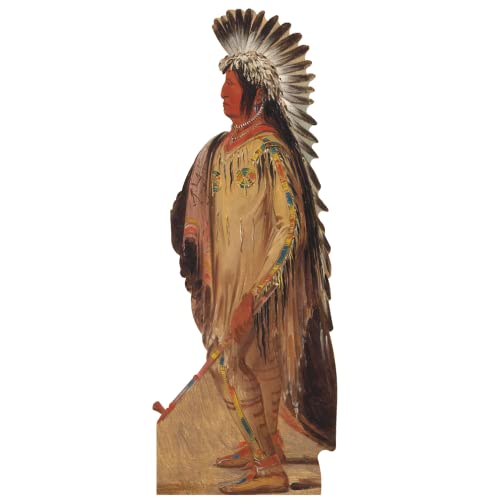 H49889 Wi Jun Jon Pigeons Egg Head The Light Native American Chief Peacepipe Cardboard Cutout Standee Standup