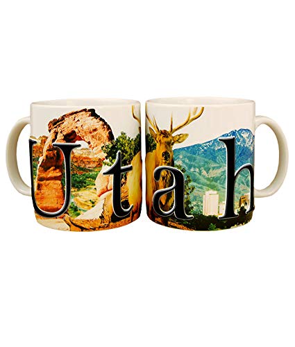 Americaware - State of Utah Souvenir Gift Ceramic Coffee Mug / Cup - 18oz