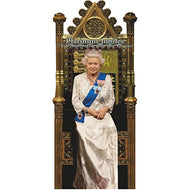 H10226 Queen Elizabeth II 70 70th Platinum Jubilee Throne Parliament Cardboard Cutout Standee Standup