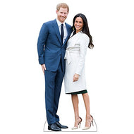 H10144 Prince Harry and Meghan Cardboard Cutout Standee Wet Paint Printing + Design