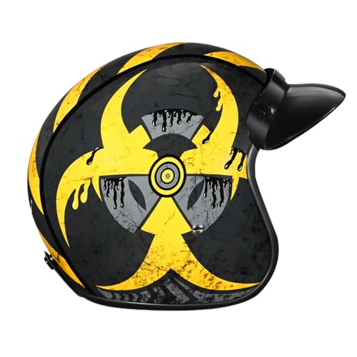 D.O.T. DAYTONA CRUISER HELMET- W/ TOXIC- M