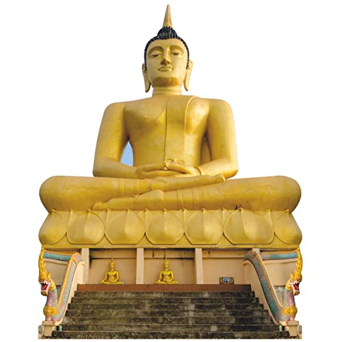 H13505 Pakse Golden Buddha Laos Cardboard Cutout Standee Standup